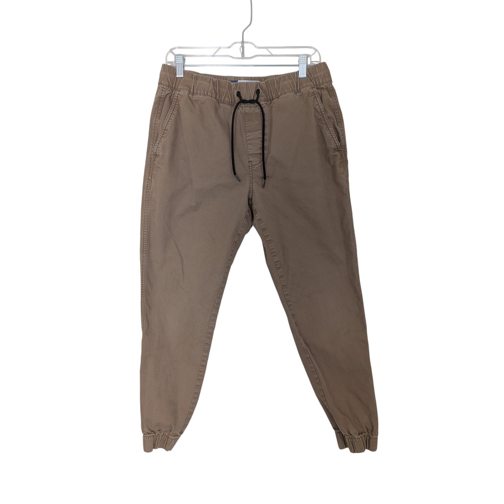 Old Navy Modern Jogger Brown Khaki Built-In Flex Pants Mens Medium